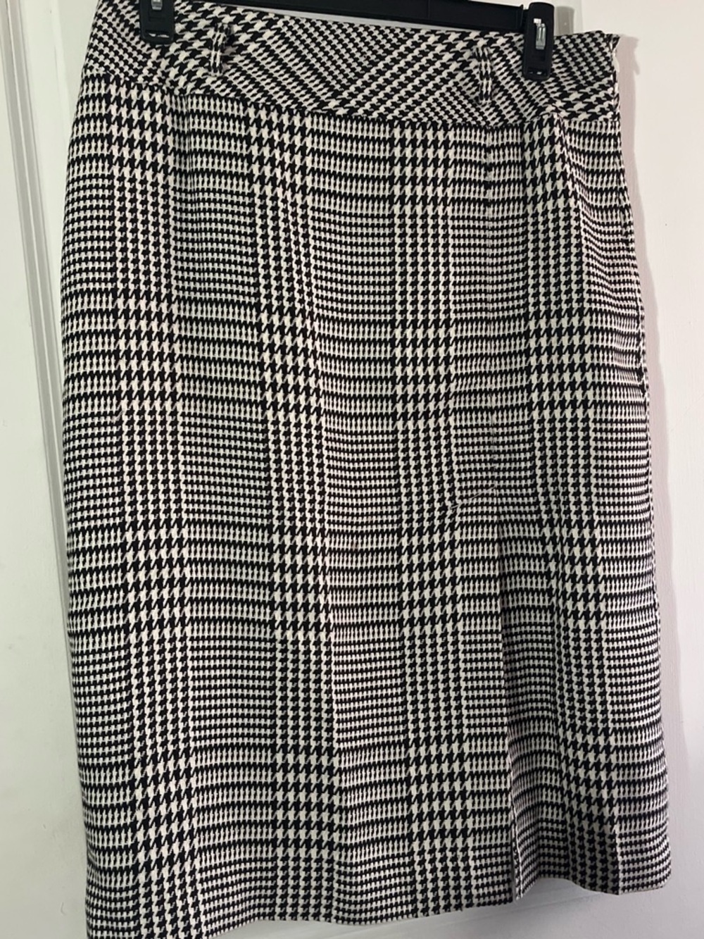 Evan-Picone Houndstooth Plaid High-Waisted Pencil Skirt Size 12